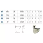 Tukán 5650-075 DN közepes szatén nikkel 75mm