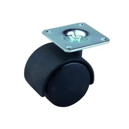 StrongCastors kerék 40 mm lemez fekete