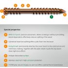 SPAX csavar 5x60 teraszhoz cilinderes TXS, A2, C, antique