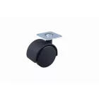 StrongCastors kerék 50 mm lemez fekete