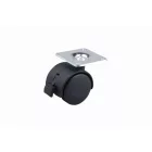 StrongCastors kerék 40 mm lemez fék fekete