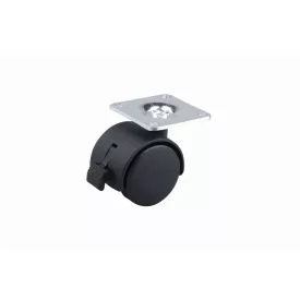 StrongCastors kerék 40 mm lemez fék fekete