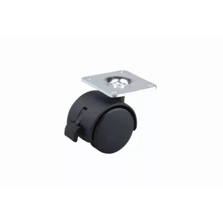 StrongCastors kerék 40 mm lemez fék fekete