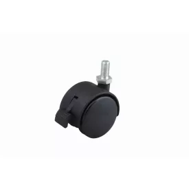 StrongCastors kerék 40 mm csap M8 x 15 fék fekete