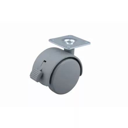 StrongCastors kerék 50 mm lemez, fék szürke