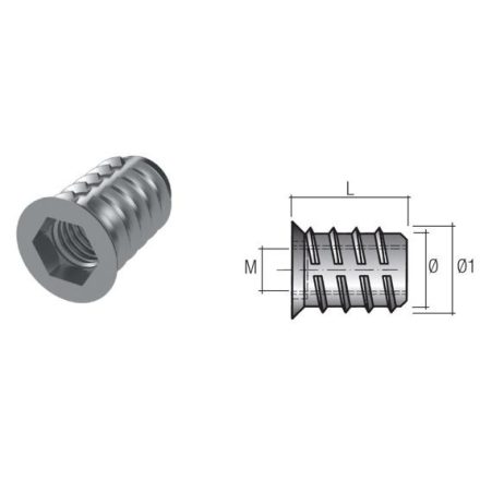 Peremes anyacsavar BU02 M6x15mm