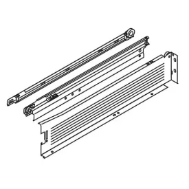   BLUM 320M5000C Metabox 86/500mm R9001 fehér, csavaros vált.