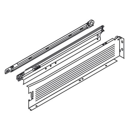 BLUM 320M5000C Metabox 86/500mm R9001 fehér, csavaros vált.