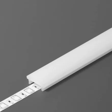 StrongLumio takaróprofil Floor LED profilhoz rápattintós tejfehér 3m