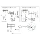 Televíziós emelés elektromos, 1000 típusú, 810 - 1810 mm, fekete