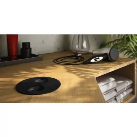   BACHMANN 931.152 Twist, 2 x elektronikus dugaszoló aljzat fekete matt