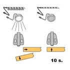 StrongLumio ajtóérzékelő műanyag,12-24V 4A, Mini csatlakozók, fehér