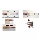 STRONG Gyorscsatlakozó LED szalag 8mm / felpattintható kábel
