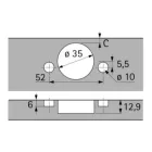 HETTICH 9073614 Sensys 8645i 110° TH55, ráütődő, FIX