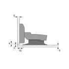 HETTICH 9134990 Sensys 8645i, üvegre,ráütődő,SiSy