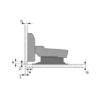 HETTICH 9134990 Sensys 8645i, üvegre,ráütődő,SiSy