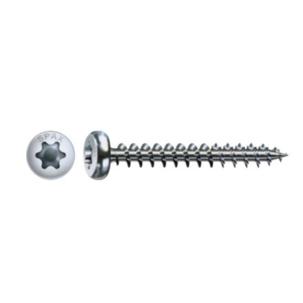 SPAX csavar 3x16 kör alakú fej, TSX, W, 4C