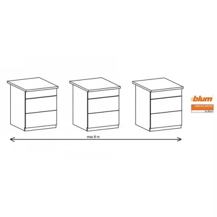 K-BLUM Servodrive szett 3/9/650mm