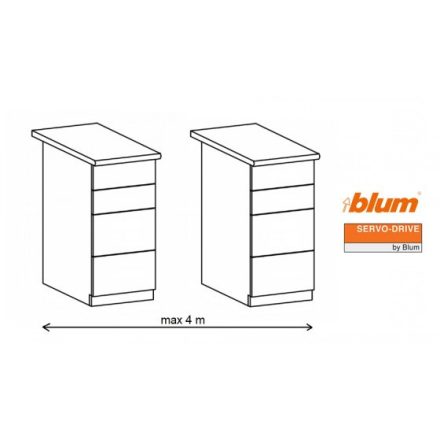 K-BLUM Servodrive szett 2/8/800mm