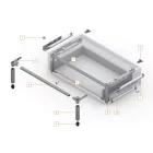 BLUM Z95.4100 szett Space Step 410mm, Orion szürke