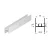SEVROLL összekötő profil Simple/Blue H28 3m (RL:18mm) fényes fehér