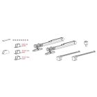 TERNO Vetro 40 vasalat szett üvegajtóra 120kg csillapító