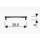 SEVROLL takaró profil Elegant II 3m matt fehér