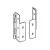 HETTICH 9257680 AvanTech You hátlap rögzítő 139 fehér B