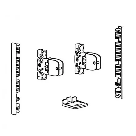 HETTICH 9257611 AvanTech You frontrögzítő belső fiókhoz 101 ezüst