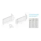 HETTICH 9257625 AvanTech You frontrögzítő belső fiókhoz 187 fehér betéthez