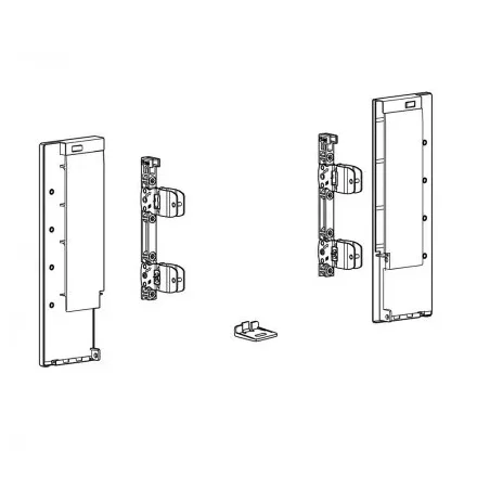 HETTICH 9257652 AvanTech You frontrögzítő belső fiókhoz üveggel 187 fehér