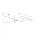 HETTICH 9257652 AvanTech You frontrögzítő belső fiókhoz üveggel 187 fehér