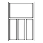 Evőeszköztartó SKY 500/45 (372 x 474 mm) fehér