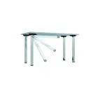 MILADESIGN asztalláb G5 ST606U lehajtható 60 x 60 mm ezüst