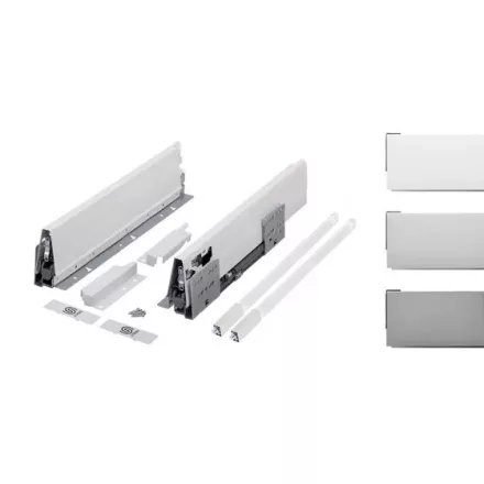 K-StrongBox H140/270mm szögletes magasító korláttal titán