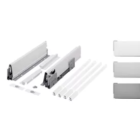   K-StrongBox H204/270mm két szögletes magasító korláttal titán