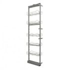 K-STRONG kamraszekrény 450 mm / 1560-1890 mm, sötét szürke, 70kg