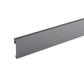   StrongMax alumínium front profil, 1100mm-es szürke (antracit) üvegbetéthez