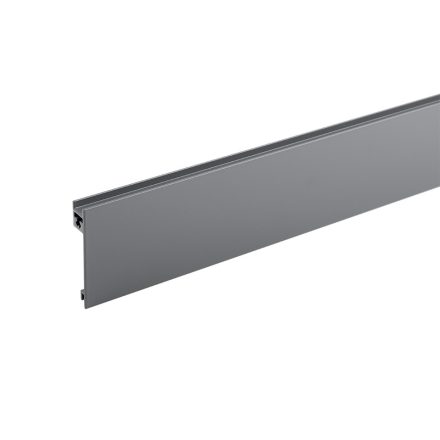 StrongMax alumínium front profil, 1100mm-es szürke (antracit) üvegbetéthez