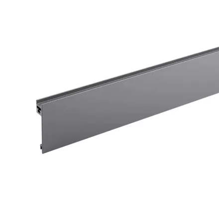 StrongMax alumínium front profil, 1100mm-es szürke (antracit) üvegbetéthez