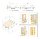 K-StrongBox H140/500mm szögletes magasító korláttal fehér