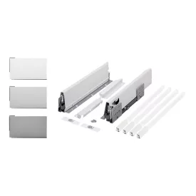   K-StrongBox H204/300mm két szögletes magasító korláttal fehér