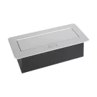 StrongPower Elektromos aljzat 2x 230V, 2x USB A/C, ezüst, FR