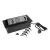 StrongPower Elektromos aljzat 2x 230V, 2x USB A/C, fekete, FR