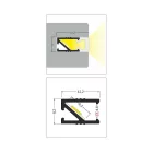StrongLumio LED profil HI8, eloxált alumínium, 3m