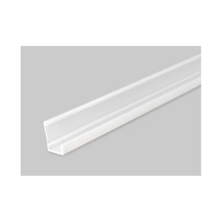StrongLumio műanyag LED profil Slash8, tejfehér, 1m