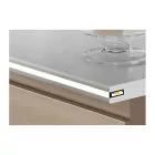 StrongLumio műanyag LED profil Slash8, tejfehér, 3m