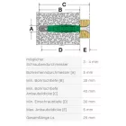 SPAX univerzális fali tipli 8x40mm