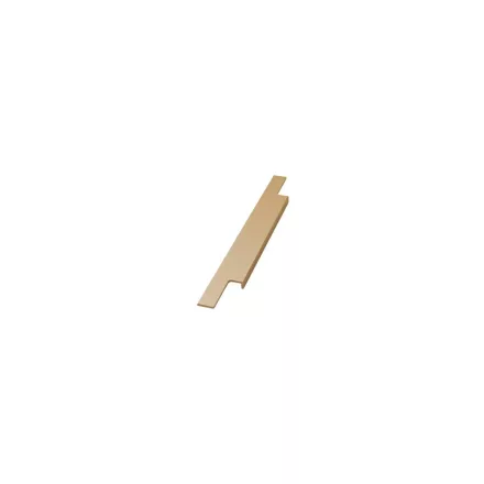Fogantyú Furnipart TRIM élbe marható,  395mm, alumínium, csiszolt sárgaréz