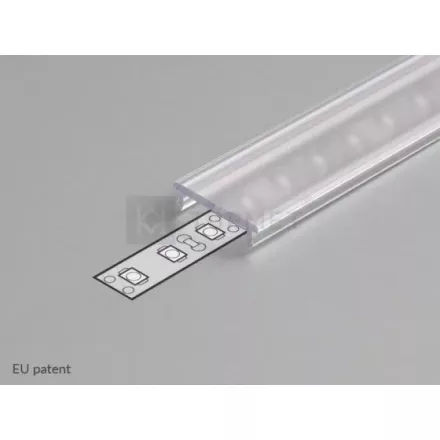 StrongLumio takaróprofil 14 mm átlátszó 2m